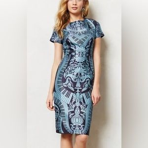 Anthropologie Pankaj and Nidhi Rhapsodie Pencil Dress